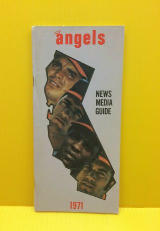 1971 California / Los Angeles Angels Media Guide Baseball Press Book Yearbook