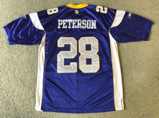 Reebok Authentic Nfl Minnesota Vikings Adrian Peterson Men 