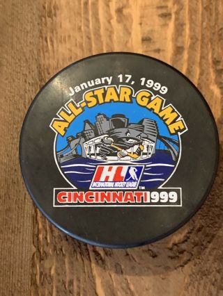 1999 Cincinnati Cyclones All Star Game Ihl Logo Hockey Puck - Puck World