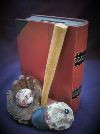 Man Cave Must Unique Gift Baseball Bank Book W/ Bat Ball Cap With 