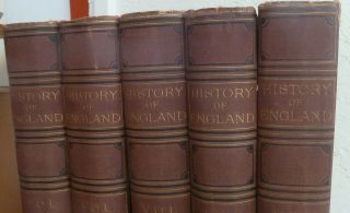 Part Victorian Book Set Cassell ' s History of England (5 Volumes) Illustrated 3