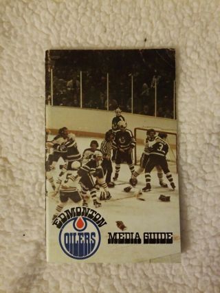 1975 - 76 EDMONTON OILERS MEDIA GUIDE Yearbook WHA 1976 Program Hockey 2