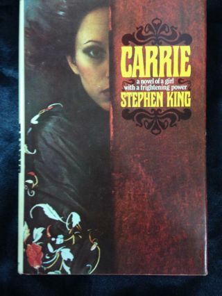 Carrie By Stephen King,  1974 Book Club Edition Hc Dj S17 Gutter Code