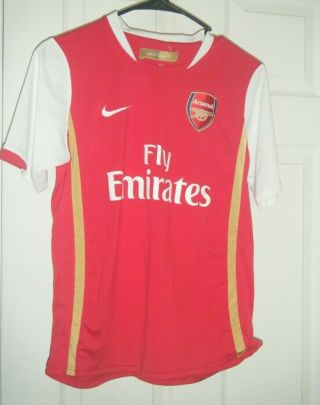 Nike Arsenal Fc 2010 Home Jersey Tomas Rosicky Boys Large Sphere Dry Nwot