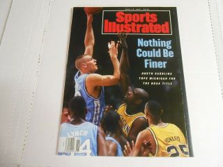 Sports Illustrated Apr 12,  1993 Unc Tar Heels Basketball Newsstand No Label Nm