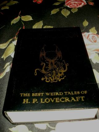 Necronomicon By H.  P.  Lovecraft Commemorative Deluxe Leather Bound Hardcover