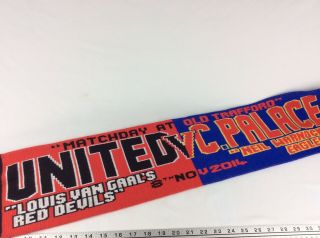 Crystal Palace Manchester United Match Of The Day Nov 2014 Scarf 3