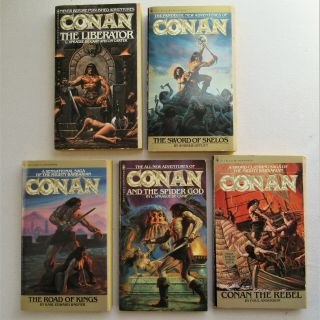 5 Conan The Barbarian 2 - 6 Bantam Paperbacks In