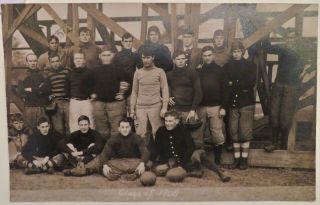 1907 University Of Illinois Football Class Of 1908 Real Photo Postcard