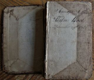 1799 book THE PSALMS OF DAVID by Isaac Watts,  with hymnal,  pub.  in Brookfield MA 3