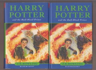 Vg Hc Dj First Uk Edition Harry Potter Half Blood Prince Jk Rowling W Misprint
