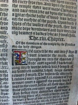 Annotated 1539/1562 Great Bible Tyndale Cramner Glory Of God Appears