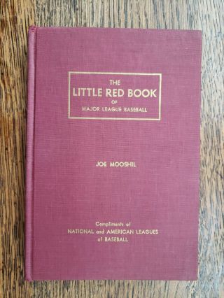 Vintage 1971 “the Little Red Record Book Of Major League Baseball” Joe Mooshil
