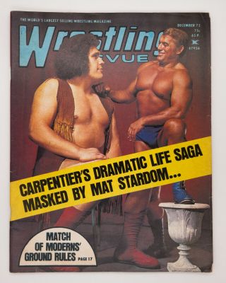 Wrestling Revue December 1973 Andre The Giant,  Carpentier,  Ripper Collins