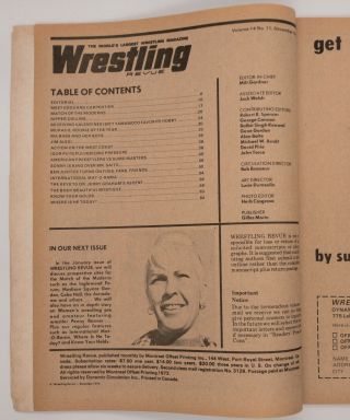 Wrestling Revue December 1973 Andre The Giant,  Carpentier,  Ripper Collins 2