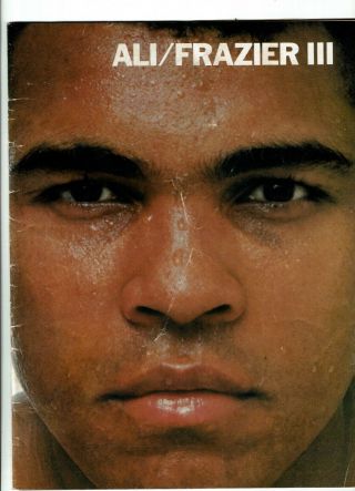 September 30 1975 Muhammad Ali/frazier Iii Thrilla In Manila Event Program