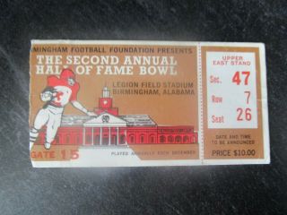 1978 Hall Of Fame Bowl Ticket Stub - Texas A&m Aggies V Iowa State Cyclones