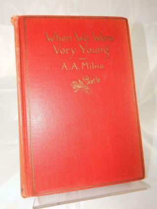 When We Were Very Young By A.  A.  Milne 1st Ed.  59th Print 1925 Hc Winnie The Pooh