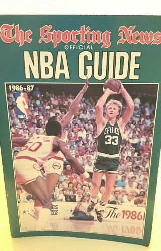 1985 - 1986 Nba Official Basketball Guide By The Sporting News