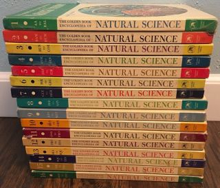 1962 The Golden Book Encyclopedia Of ​natural Science Complete Set 1 - 16 Books