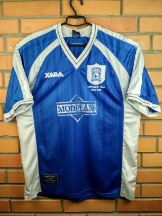 7/10 Cardiff City Jersey Xl 1998 1999 Shirt Centenary Soccer Football Xara