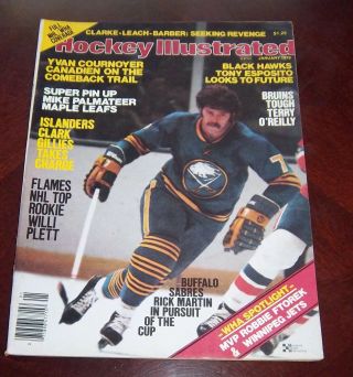 Hockey Illustrated January 1978 Rick Martin Buffalo Sabres
