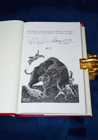 THE BOAR by Joe R.  Lansdale,  Signed Limited Edition Hardcover 2