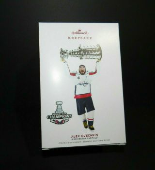 Alex Ovechkin Ornament HOCKEY 2019 Washington Capitals Stanley Cup - - IN BOXS 2
