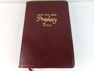 Jack Van Impe Prophecy Bible Words Of Christ In Red King James.  Gilded Edges Book
