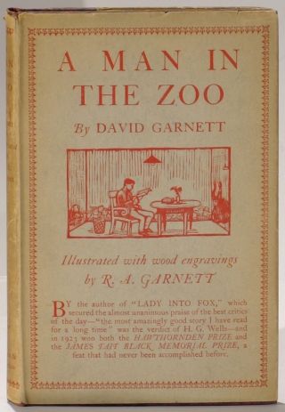 A Man In The Zoo By David Garnett 1924 First Edition W/dust Jacket