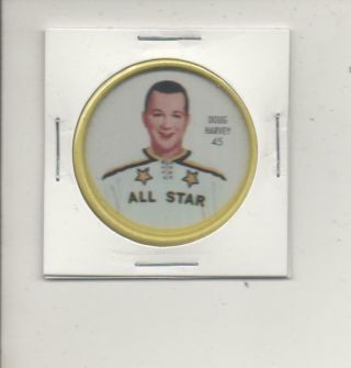 1962 - 63 Shirriff Doug Harvey As Hockey Coin