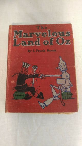 1904 Edition - The Marvelous Land Of Oz - L.  Frank Baum - Red Cover