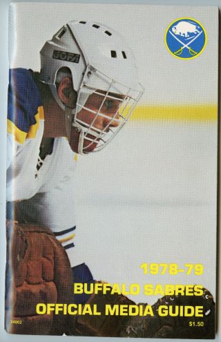 1978/79 Buffalo Sabres Official Media Guide Don Edwards Cover 104 Pages