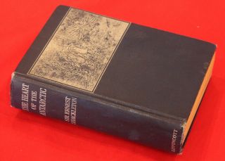 Illustrated 1914 Ernest Shackleton 1st Popular Ed.  " The Heart Of The Antarctic "