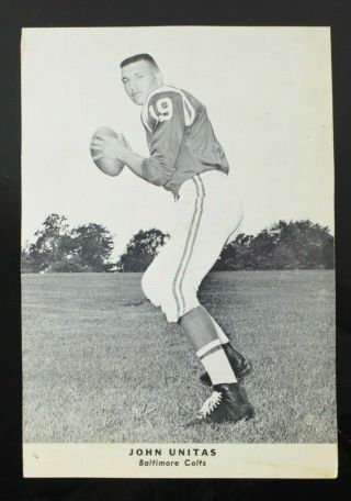 1950s John " Johnny " Unitas Baltimore Colts Team Issue Photo 7x10 Picture Nfl