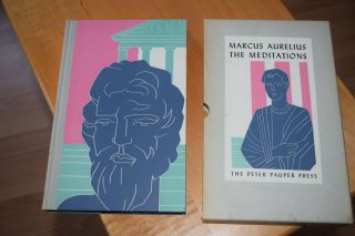 Vtg 1960s MARCUS AURELIUS THE MEDITATIONS Peter Pauper Press HC Slipcover 2