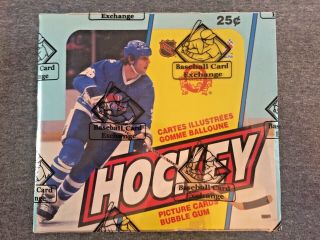 1983 - 84 Opc Hockey Card Box Bbce Box 01 (housley,  Stevens,  Carbonneau)