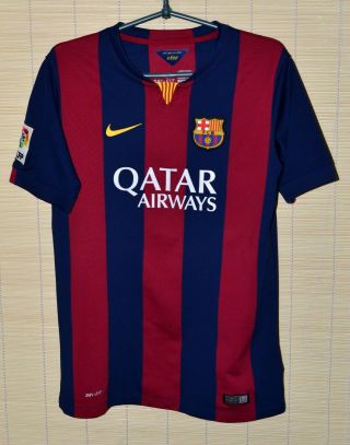 Barcelona 2014/2015 Home Football Shirt Jersey Nike Size Xl Kids