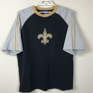 Orleans Saints Nfl Reebok Raglan Sleeve Crew Neck Shirt Men 