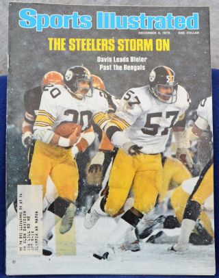 Sports Illustrated December 6 1976 Rocky Bleier Steelers Football Cover