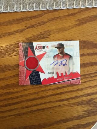 2019 Topps Update Mike Trout Patch Auto 5/10