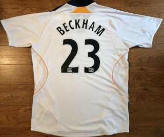 Adidas La Galaxy David Beckham Jersey Mls Soccer Football Shirt
