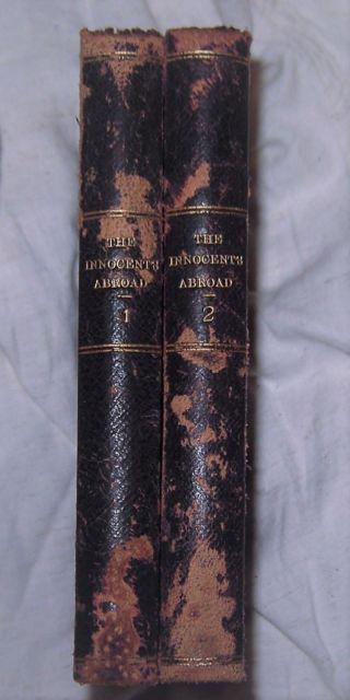 Mark Twain The Innocents Abroad Leipzig Edition 1879 Two Volumes Travel