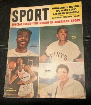 1960 Sport Jackie Robinson Willie Mays Wilt Chamberlain Althea Gibson Mlb Hof