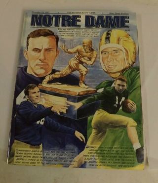 University Of Notre Dame Vs Florida State Football Program November 13,  1993