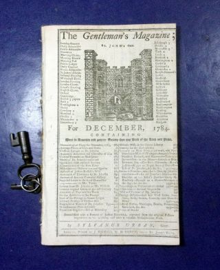 1784 1st Gentleman ' s Mag.  AMERICAN REVOLUTION Shaking Quakers SLAVERY Tour of US 2