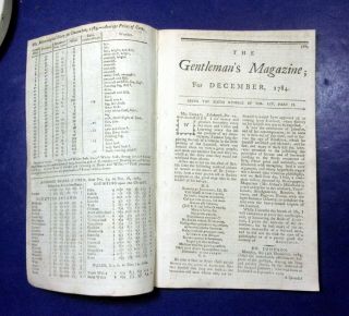 1784 1st Gentleman ' s Mag.  AMERICAN REVOLUTION Shaking Quakers SLAVERY Tour of US 3