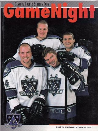 1998 Gamenight Program Los Angeles Kings Vs Tampa Bay Lightning - Game Night