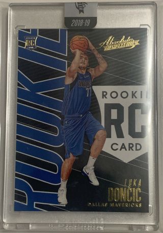 2018 - 19 Absolute Memorabilia Luka Doncic Rookie Mavericks - Encased Uncirculate