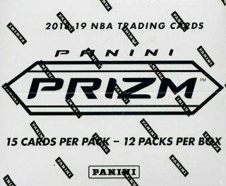 2018/19 Panini Prizm Factory 12 Pack Basketball Cello Box 48 Packs